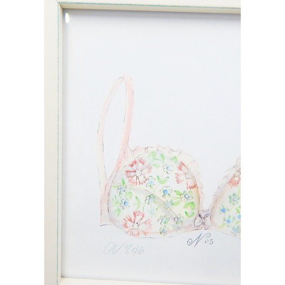 Kolene E Spicher Lingerie Art Pair Brasserie Bra Boxers Shorts Signed Numbered - Picture 4 of 11